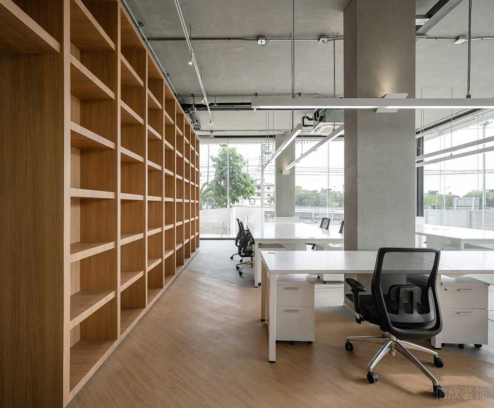 簡約風(fēng)格辦公室工作區(qū)案例設(shè)計裝修圖