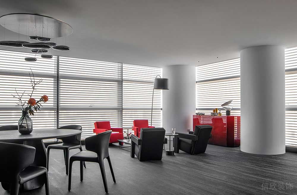 簡約風(fēng)格商務(wù)辦公場所接待廳裝修圖