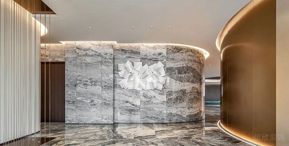 現代風格辦公空間過廊設計案例裝修圖