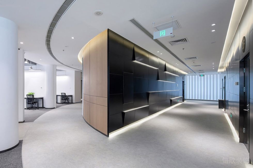 現代風格辦公室過廊設計裝修圖