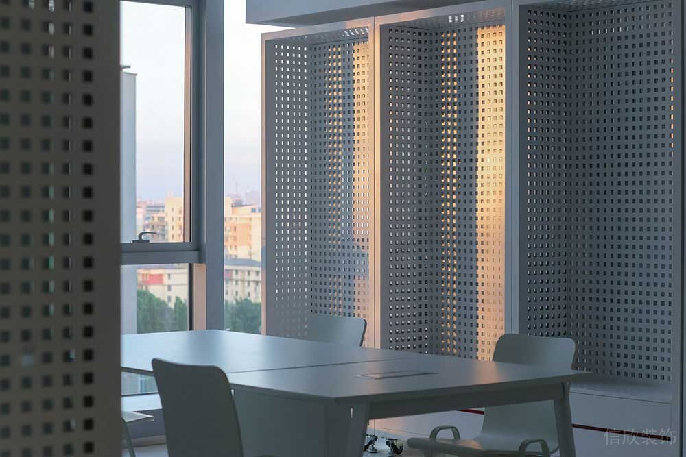 現(xiàn)代風格辦公室項目商務洽談區(qū)裝修圖