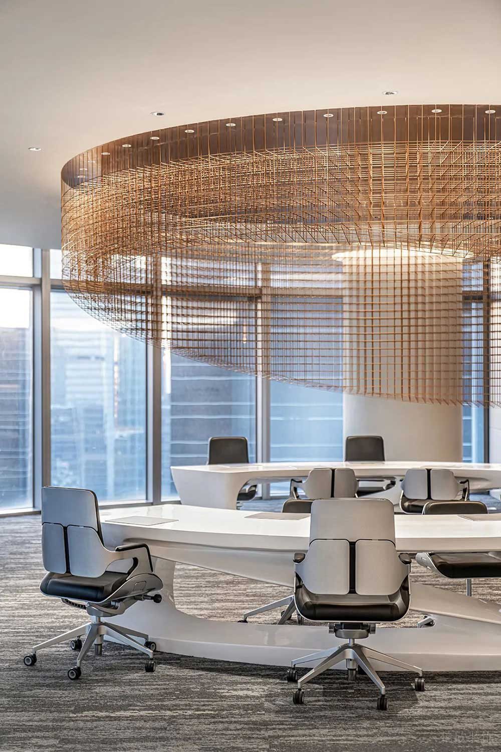 現(xiàn)代風(fēng)格商務(wù)辦公空間特色辦公廳設(shè)計(jì)裝修圖