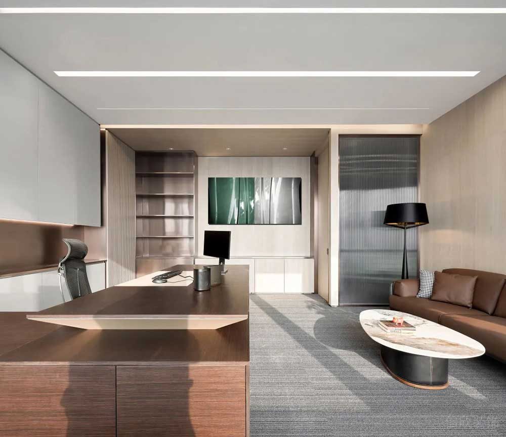 現代簡約風辦公場所案例合伙人辦公室設計裝修圖