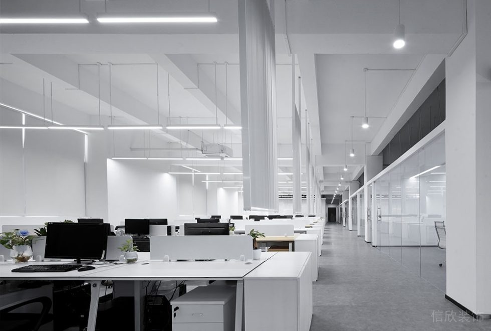 現(xiàn)代簡約風格商務(wù)辦公空間工作大廳裝修圖