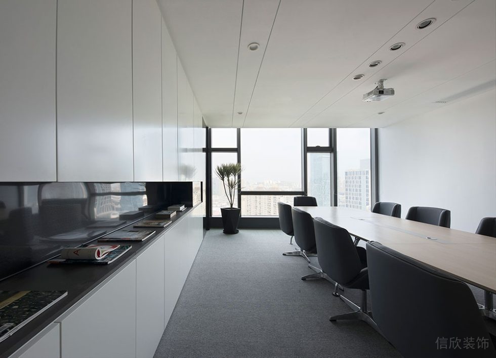 現代簡約風格商務辦公空間工作事務會議室裝修圖