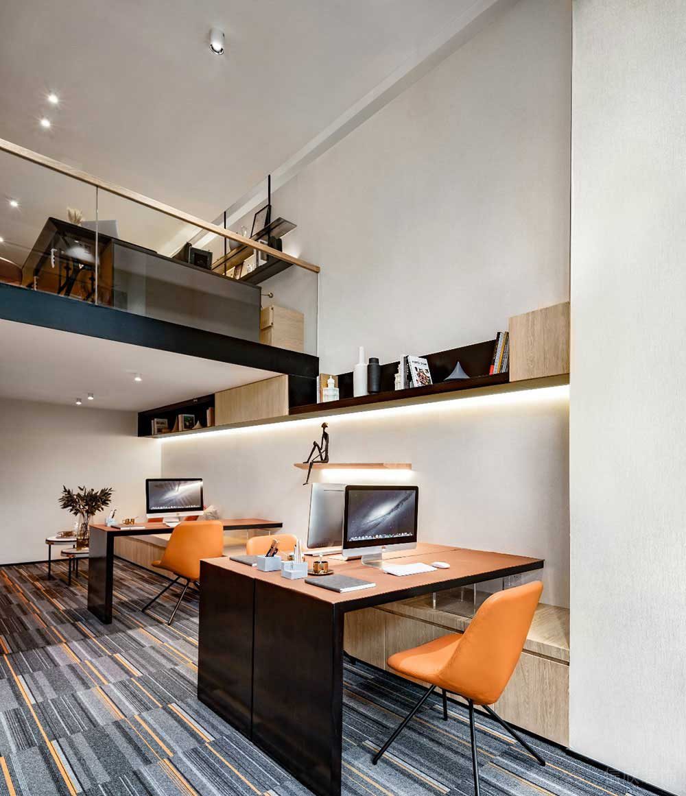 現(xiàn)代輕奢風(fēng)辦公空間設(shè)計(jì)裝修圖