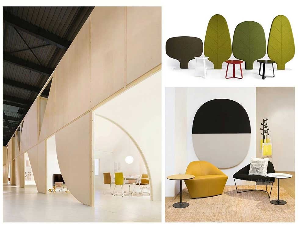 實(shí)木墻體開放式空間隔斷會議室裝修效果圖