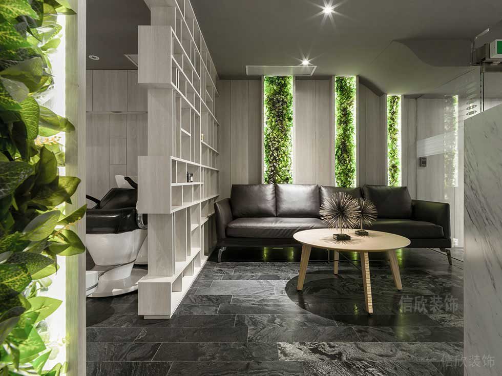 深圳羅湖田園風美發(fā)店洗頭區(qū)裝修設計 深圳羅湖田園風美發(fā)店洗頭區(qū)裝修設計