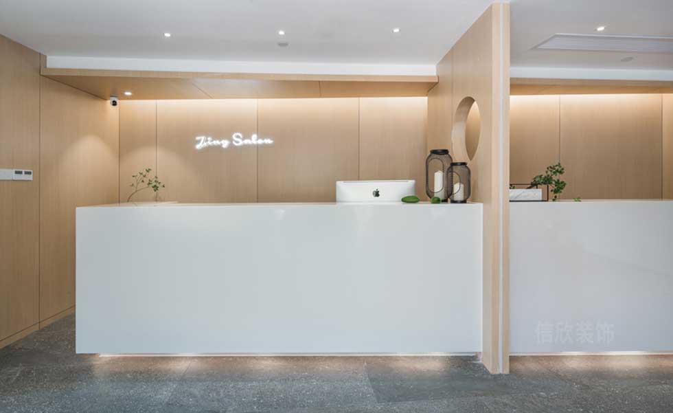 深圳羅湖美容店前臺裝修設計 深圳羅湖美容店前臺裝修設計