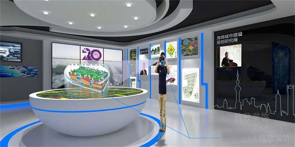 無人科技展廳3D投影廳裝修設計 無人科技展廳3D投影廳裝修設計