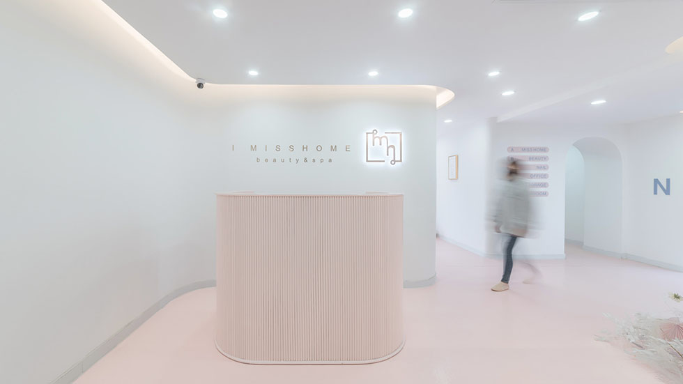 深圳羅湖美容美發(fā)護膚中心入戶裝修設計