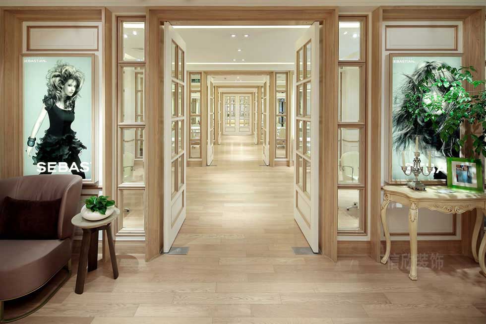 200平方簡歐風格美發店走廊裝修 200平方簡歐風格美發店走廊裝修