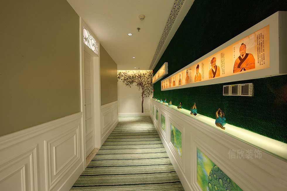 深圳自然田園風美容院過道 深圳自然田園風美容院過道