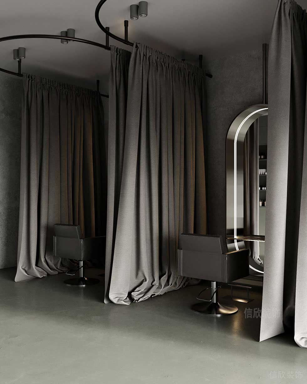 深圳龍崗北歐輕奢美發(fā)店造型區(qū)裝修設(shè)計(jì) 深圳龍崗北歐輕奢美發(fā)店造型區(qū)裝修設(shè)計(jì)