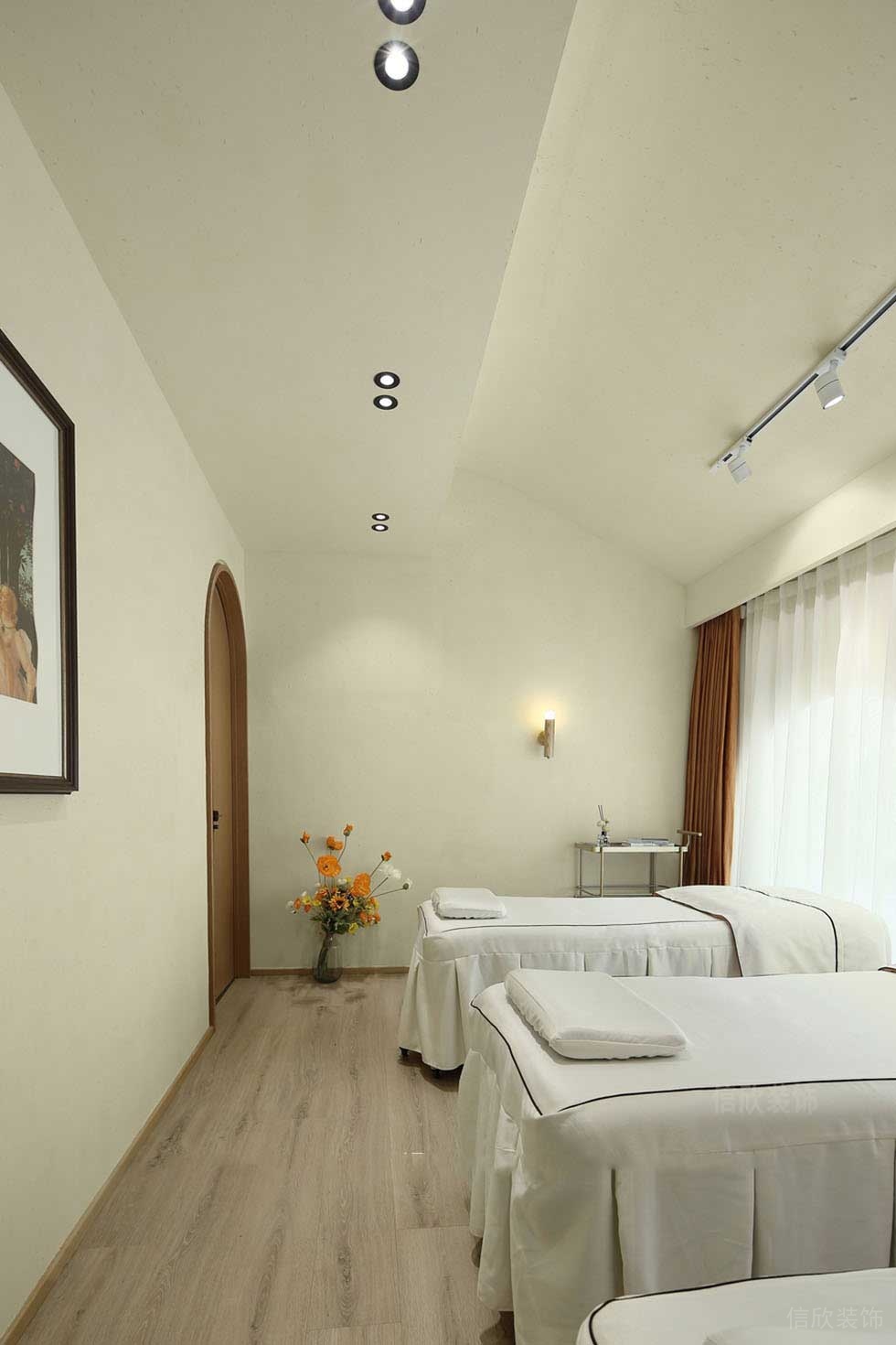 深圳福田美容美發SPA館二層美容區裝修設計 深圳福田美容美發SPA館二層美容區裝修設計