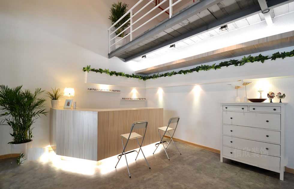 極簡風格美甲店前臺裝修設計 極簡風格美甲店前臺裝修設計