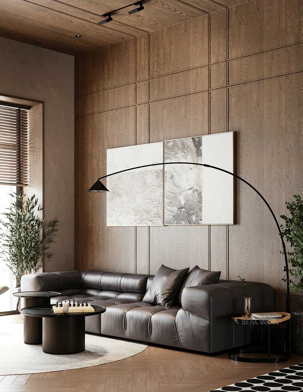 100平方復古風美發店洽談區裝修設計 100平方復古風美發店洽談區裝修設計