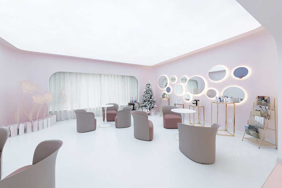 深圳羅湖美容美發(fā)護膚中心洽談區(qū)裝修設計