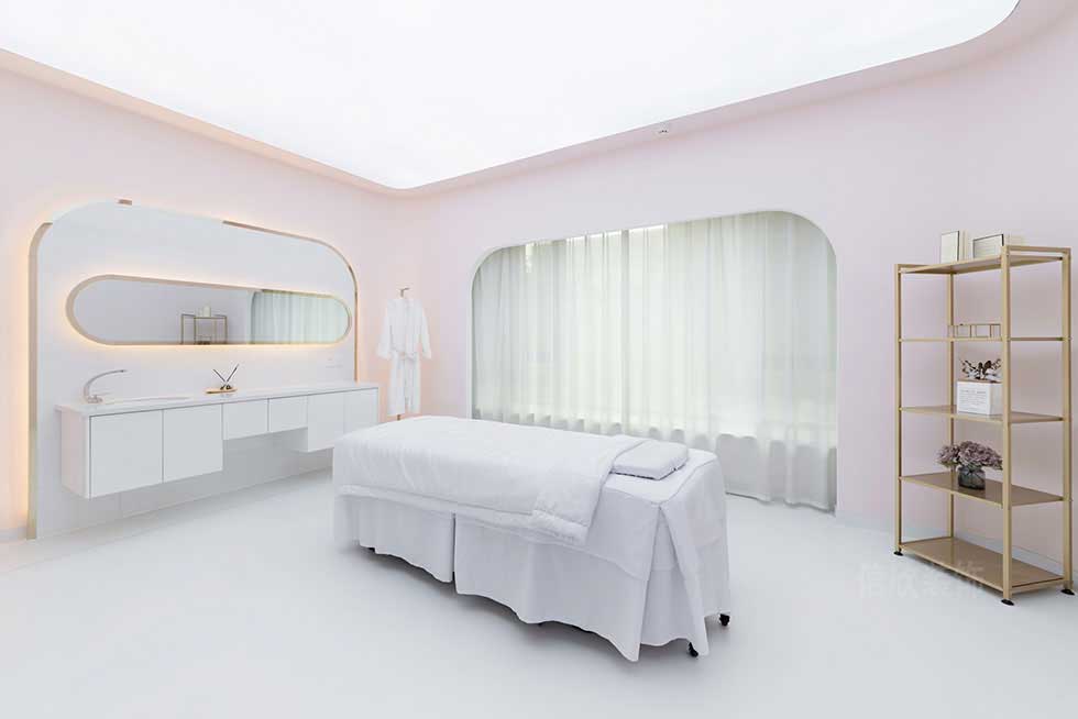 深圳羅湖美容美發(fā)護膚中心VIP間裝修設計