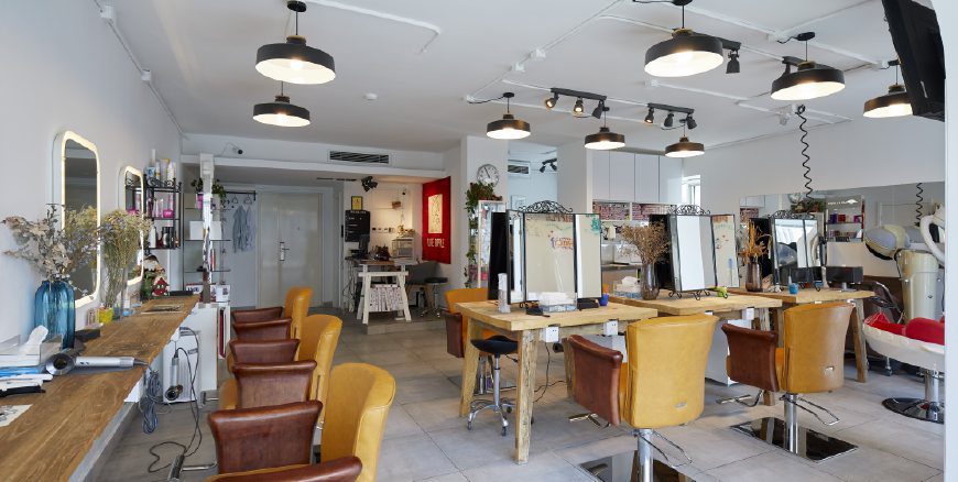 90平米北歐美發店大廳裝修設計 90平米北歐美發店大廳裝修設計