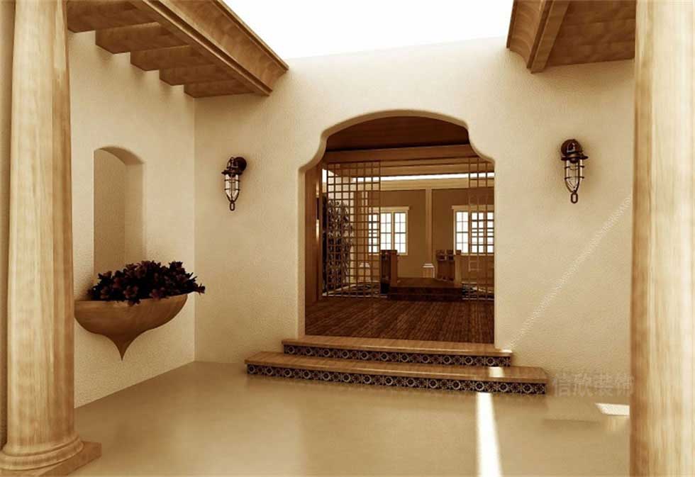 實木制品展廳門廳裝修設計 實木制品展廳門廳裝修設計