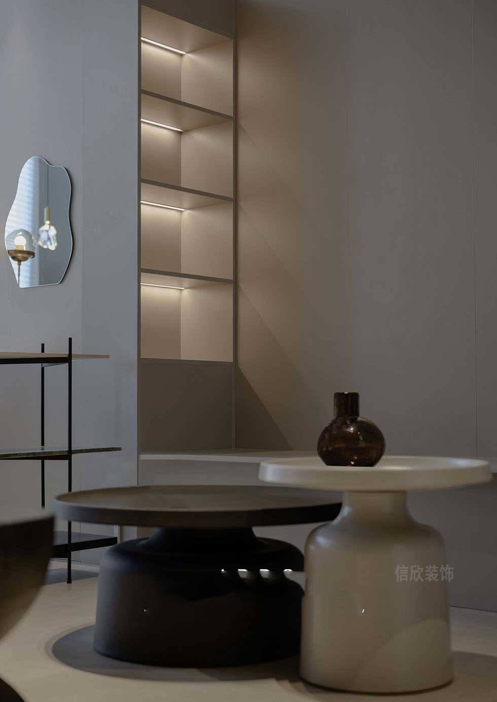 辦公室角落小展柜燈光設(shè)計(jì)