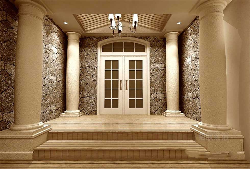 實木制品展廳門廳裝修設計 實木制品展廳門廳裝修設計