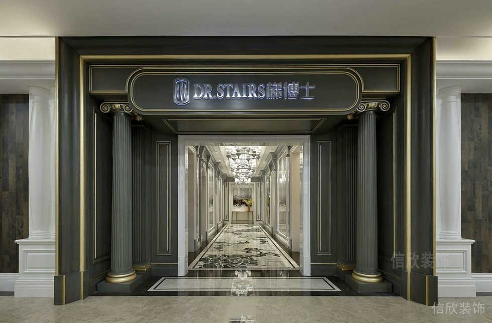 古典創意羅馬柱創意設計大理石過道裝修店鋪效果圖裝會場設計圖