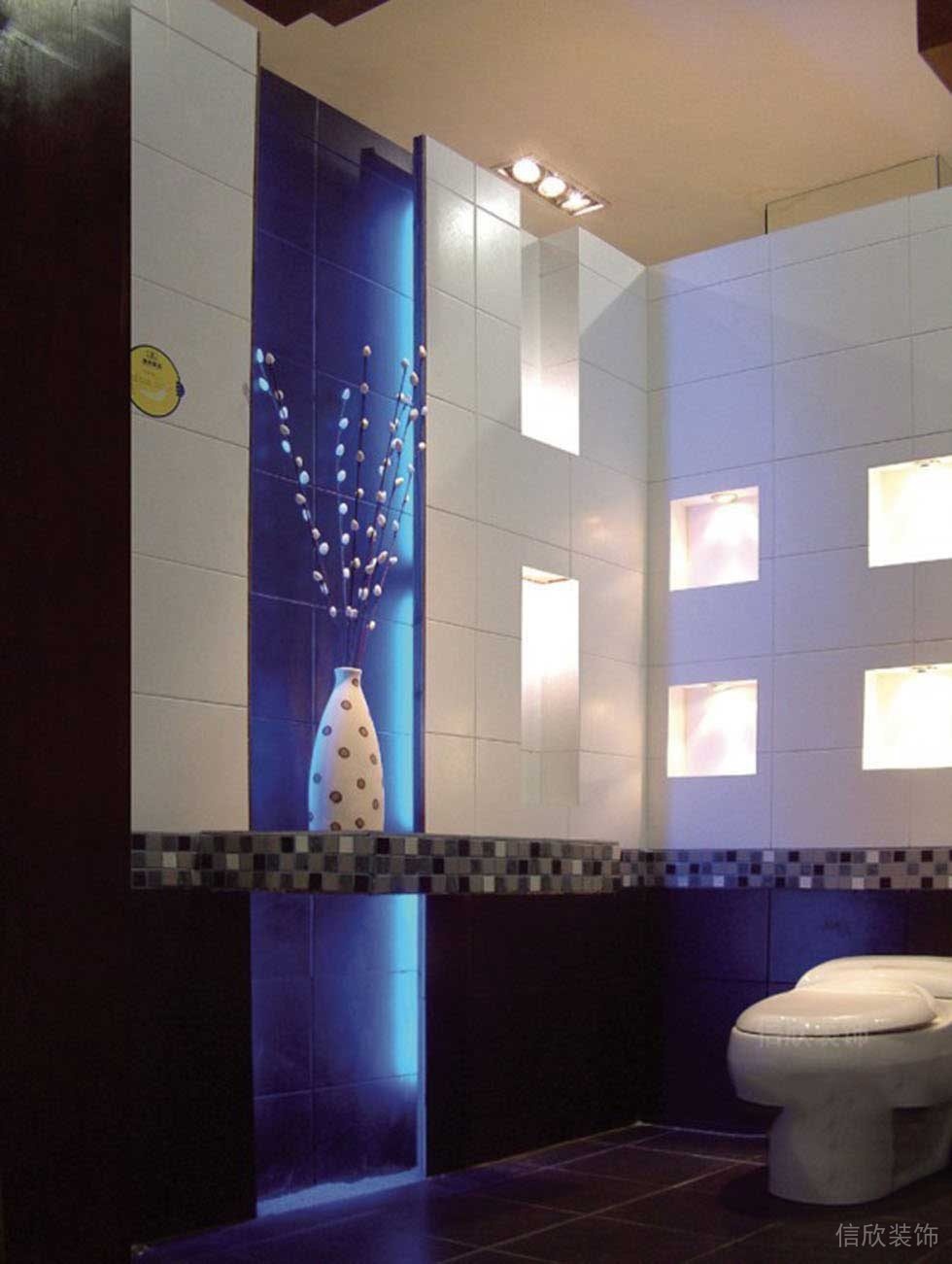 衛生間瓷磚環形普通鏤空燈飾設計效果圖瓷磚