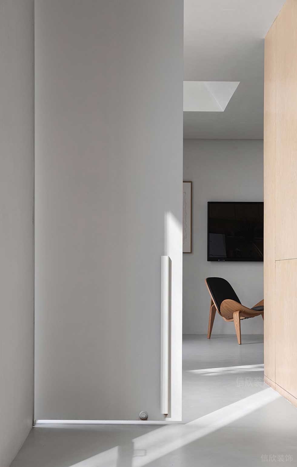 極簡(jiǎn)風(fēng)格辦公空間休閑區(qū)過道裝修圖