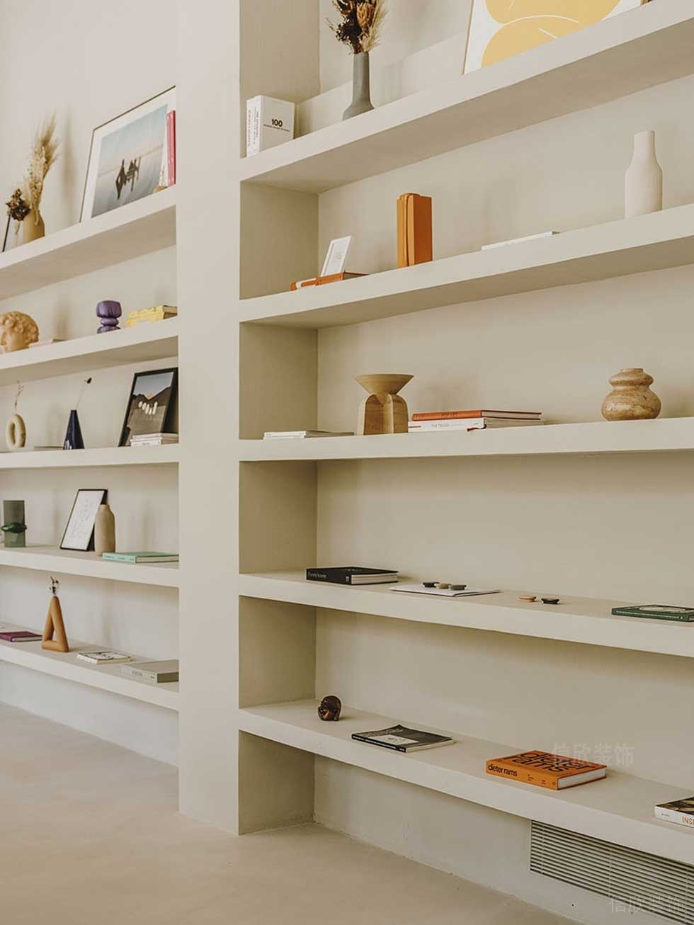 極簡(jiǎn)風(fēng)格辦公室陳列架效果圖