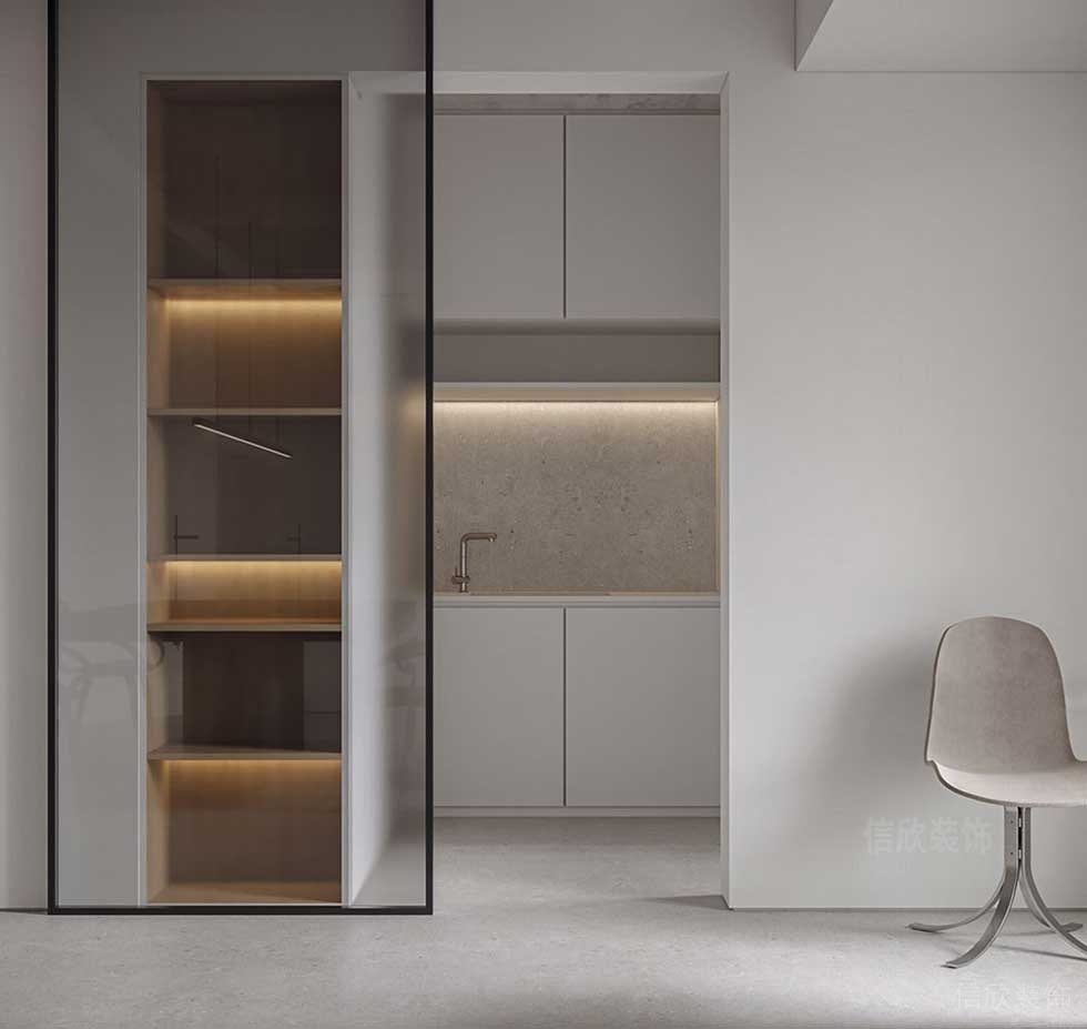 極簡(jiǎn)風(fēng)格辦公室茶水間入口設(shè)計(jì)圖