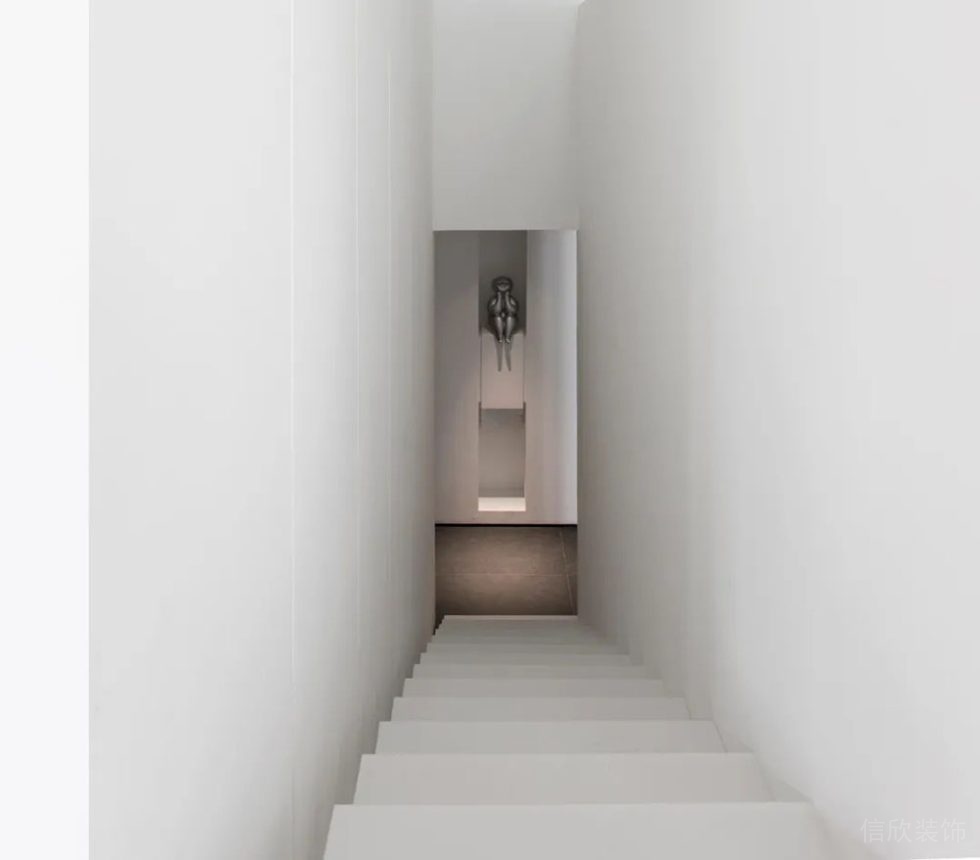 極簡(jiǎn)風(fēng)格辦公室樓梯走道效果圖