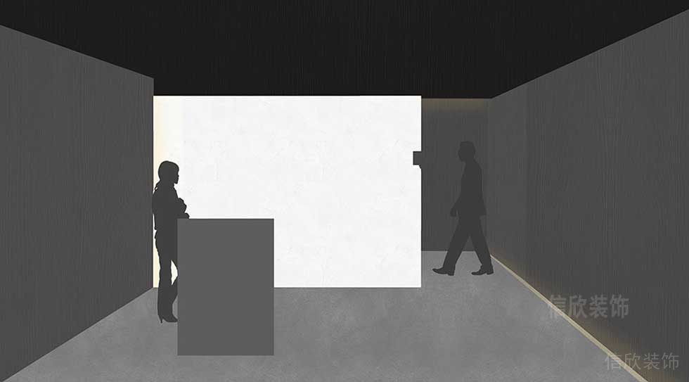 極簡風格前廳服務(wù)臺空間效果圖