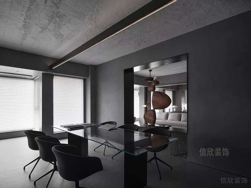極簡風(fēng)格企業(yè)辦公空間商務(wù)洽談室裝修圖