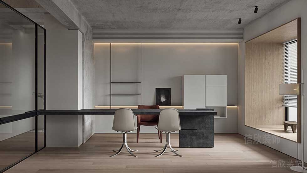 極簡風(fēng)格公司案例經(jīng)理辦公室效果圖