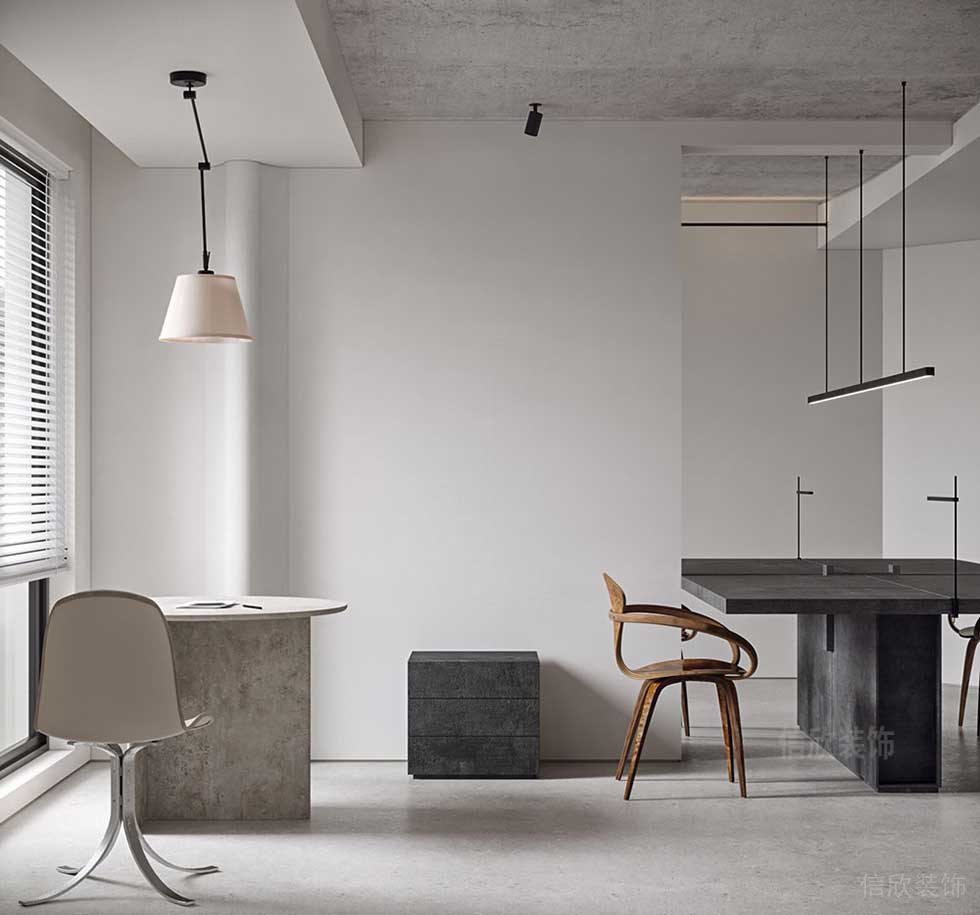 極簡風(fēng)格公司多功能辦公區(qū)效果圖