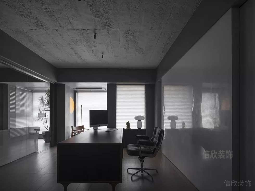 極簡風(fēng)格公司經(jīng)理辦公室設(shè)計圖