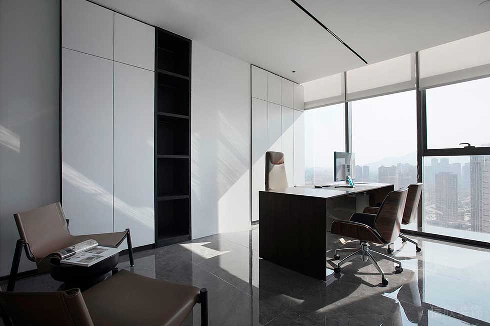 極簡風(fēng)格公司空間經(jīng)理辦公室設(shè)計圖