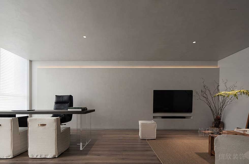 極簡風(fēng)格公司總經(jīng)理辦公室裝修圖