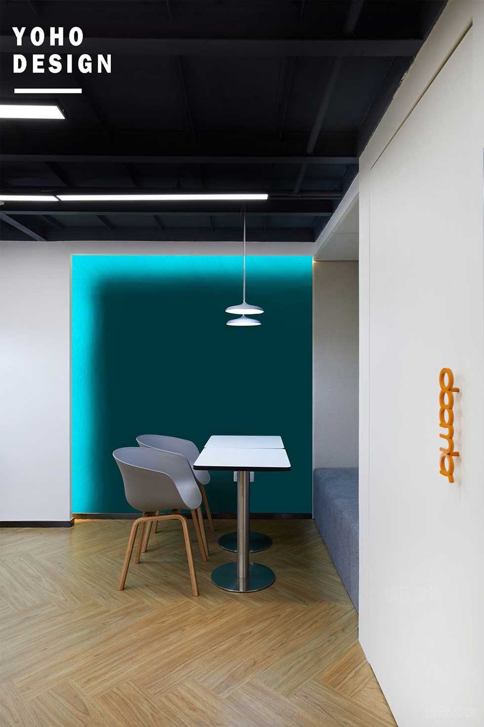 簡約風格辦公室過道洽談區(qū)裝修圖