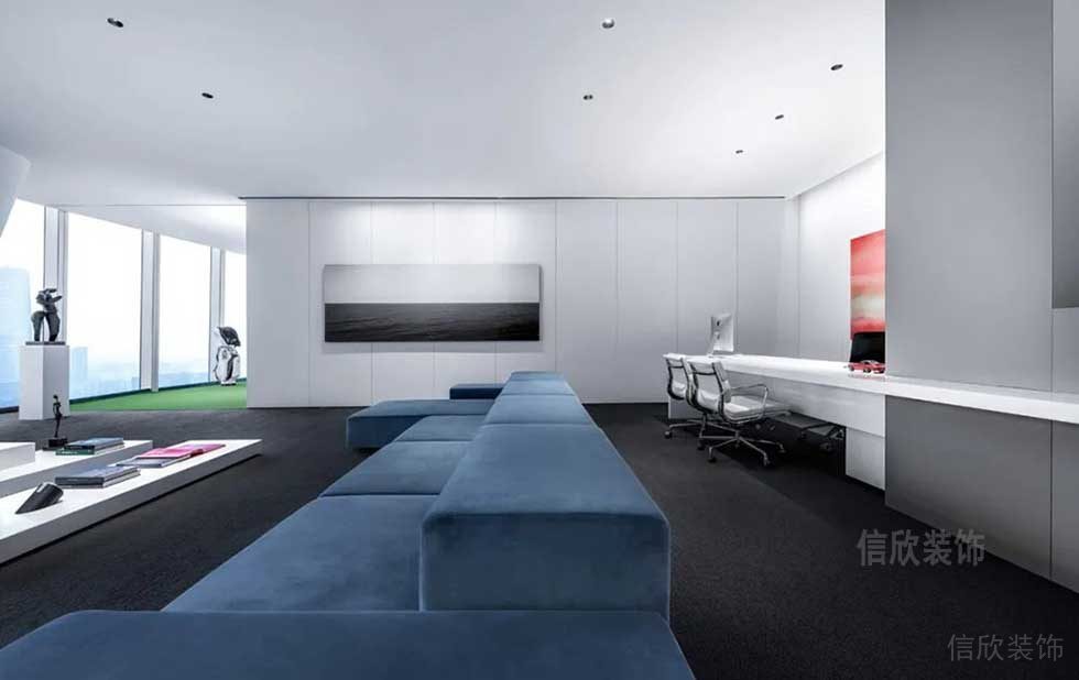 簡約風格辦公室接待等候區(qū)裝修圖