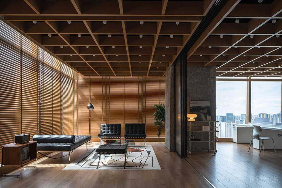 簡約風格辦公室接待洽談區(qū)設計圖