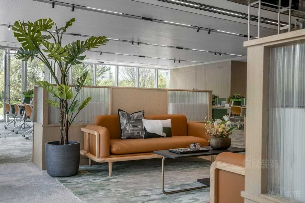 簡約風格辦公室接待洽談區(qū)裝修圖