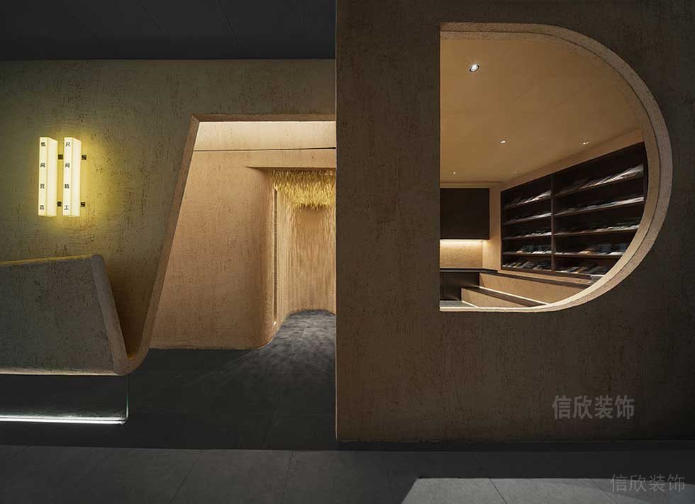 簡(jiǎn)約風(fēng)格辦公室資料樣板陳列室過(guò)道空間設(shè)計(jì)圖