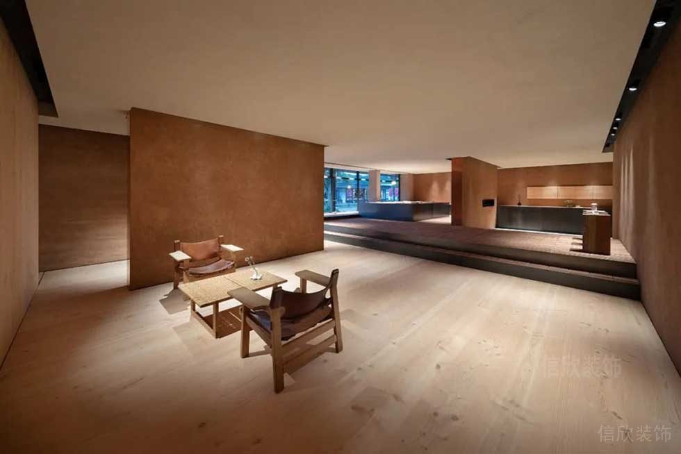 簡約風格辦公室展廳空間休閑洽談區(qū)裝修圖