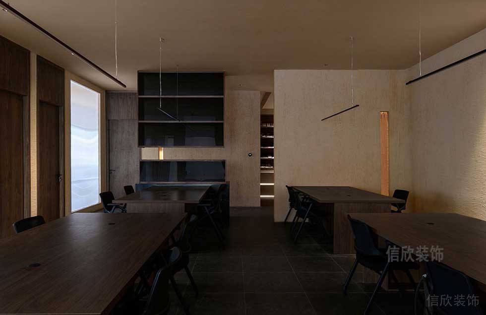 簡(jiǎn)約風(fēng)格商務(wù)公司開(kāi)放式辦公區(qū)效果圖