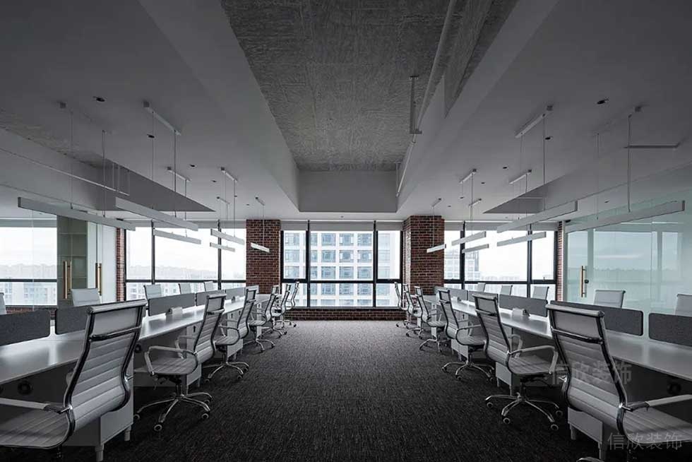 簡約風格公司辦公大廳設計圖