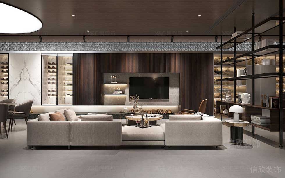 輕奢風(fēng)格辦公空間會(huì)客室裝修圖