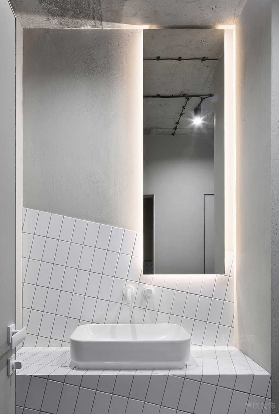 現代風格辦公室衛(wèi)生間效果圖